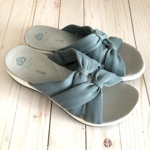 cloudsteppers by clarks jersey slide sandals
